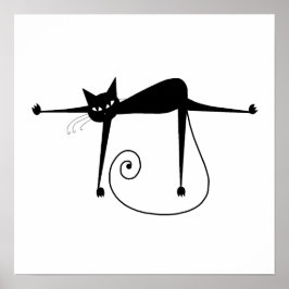 Póster Kitty negro 8