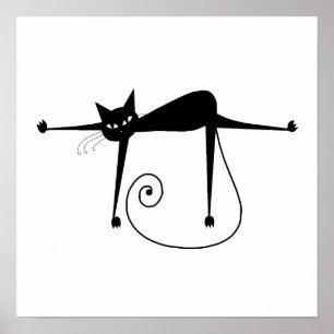 Póster Kitty negro 8
