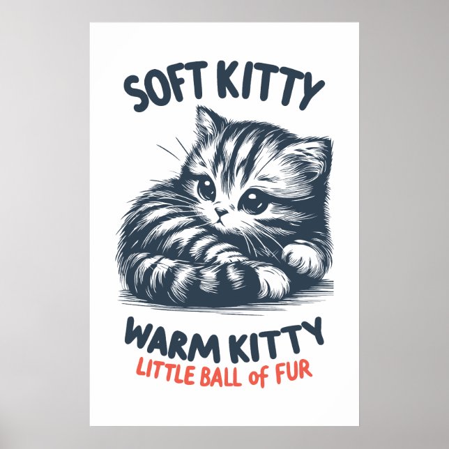 Póster Kitty suave (Frente)
