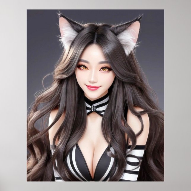 PÓSTER KITTY WAIFU 04 (Frente)