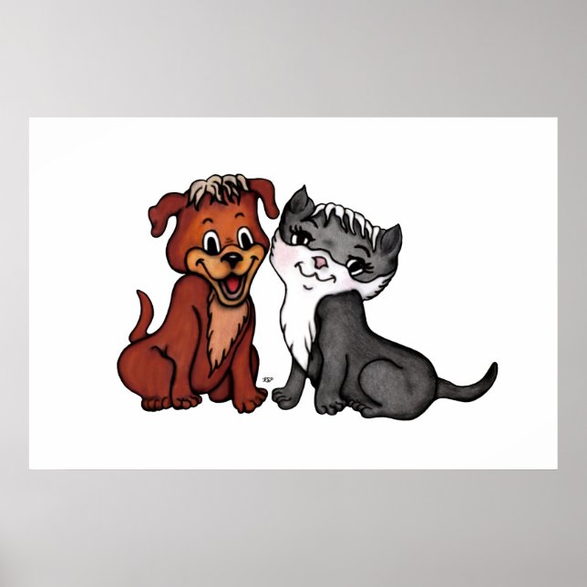 Póster Kitty y Puppy (Frente)