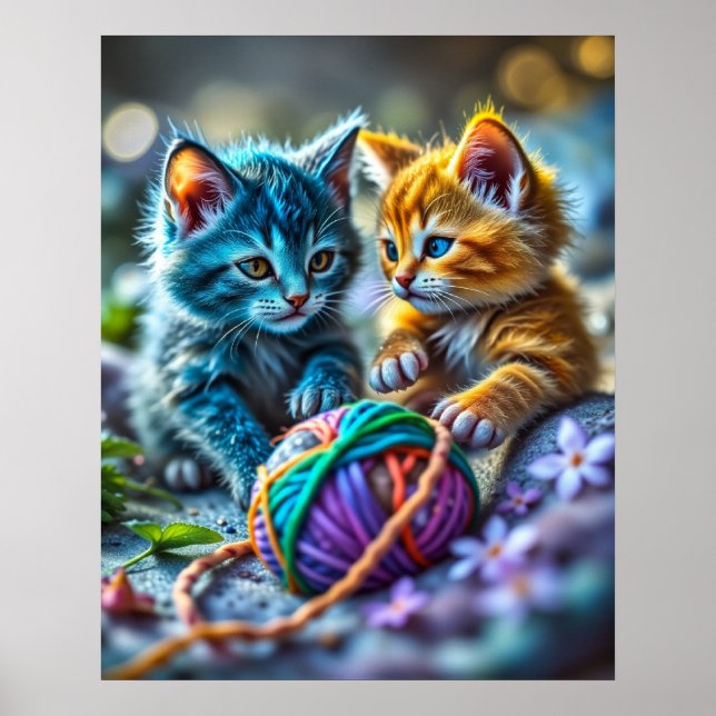 Póster Kitty Yarn Poster (Frente)