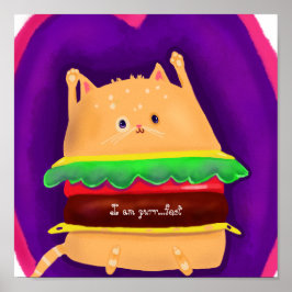 Póster Kittyburger