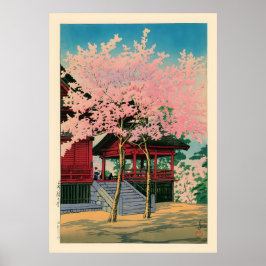 Póster Kiyomizu Hall Ueno por Kawase Hasui