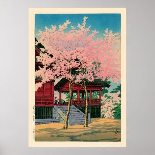 Póster Kiyomizu Hall Ueno por Kawase Hasui
