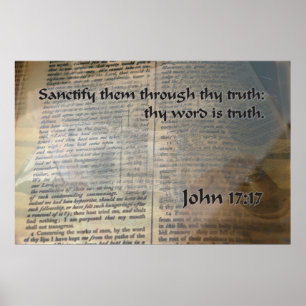 Póster KJV John 17 17
