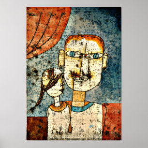 Póster Klee - Adán y Pequeña Eva