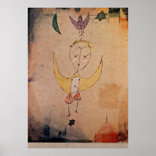 Póster Klee - Angelus Descendens (Frente)