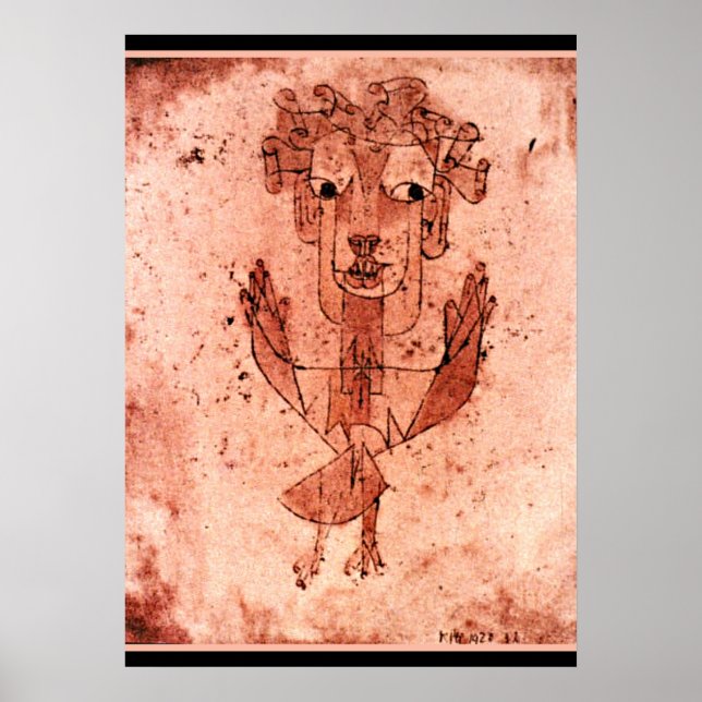 Póster Klee - Angelus Novus (Nuevo ángel) (Frente)