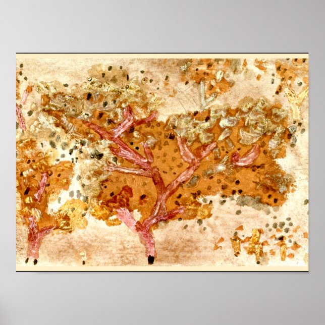 Póster Klee - Árbol antiguo, 1931 (Frente)