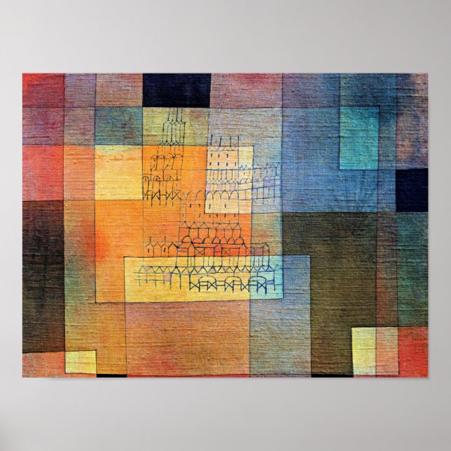 Póster Klee - Arquitectura polifónica (Frente)