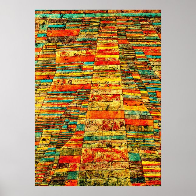 Póster Klee - Autopista y autopistas (Frente)