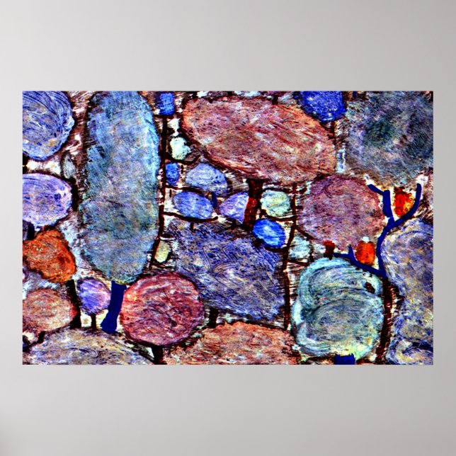 Póster Klee - Bosque Colorido (Frente)