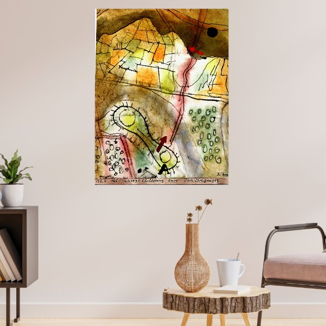 Póster Klee - Breve descripción de un paso de montaña (Salón 3)