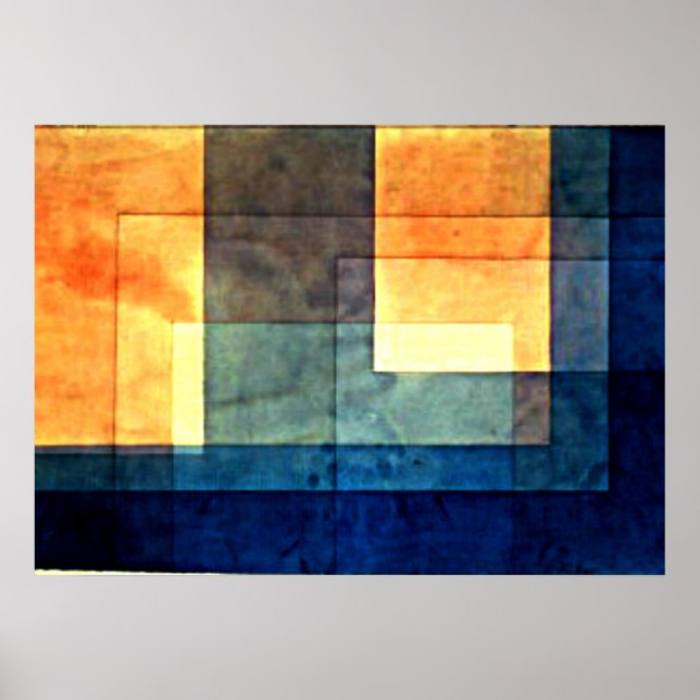 Póster Klee - Casa en el agua (Frente)