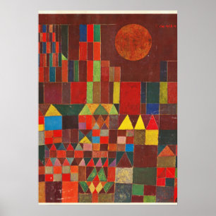 Póster Klee - Castillo y Sol