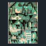 Póster Klee - Ciudad soñada<br><div class="desc">Arte de Paul Klee,  Ciudad de Sueño,  poster.</div>