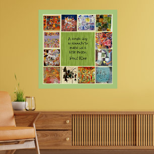 Póster Klee - Collage Colorido