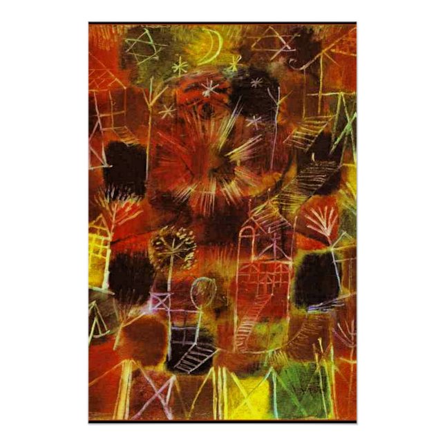 Póster Klee - Composición cósmica, 1919 (Anverso)