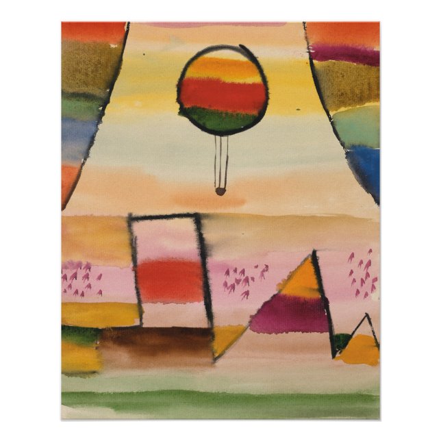 Póster Klee - Der Ballon im Fenster (Anverso)