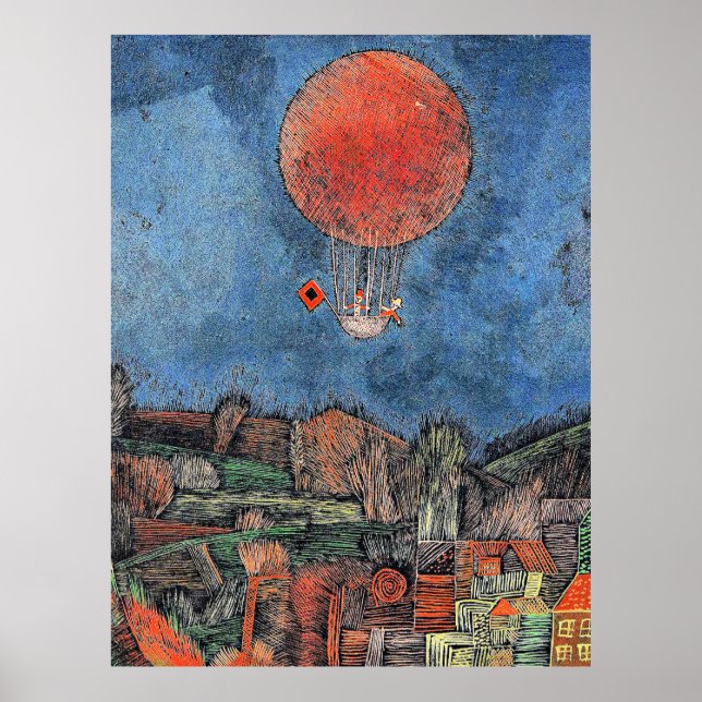 Póster Klee - Der Luft Balloon (Frente)