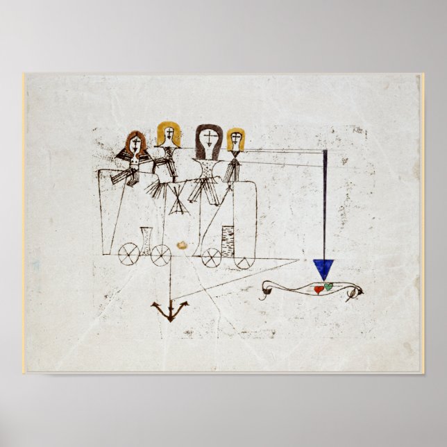 Póster Klee - El vagón de la virtud (Frente)