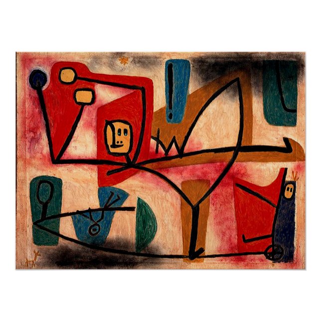 Póster Klee - Exuberancia de Ubermut, (Anverso)