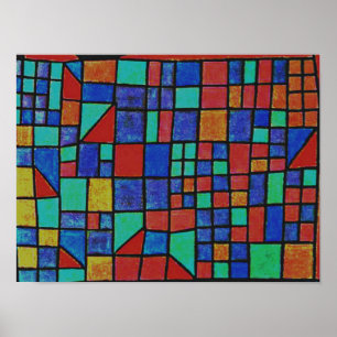 Póster Klee - Fachada de vidrio