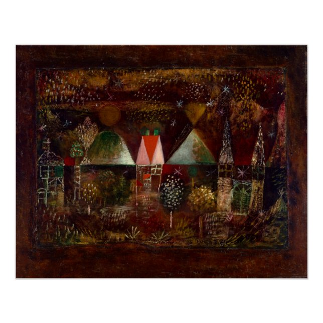 Póster Klee - Fiesta nocturna (Anverso)