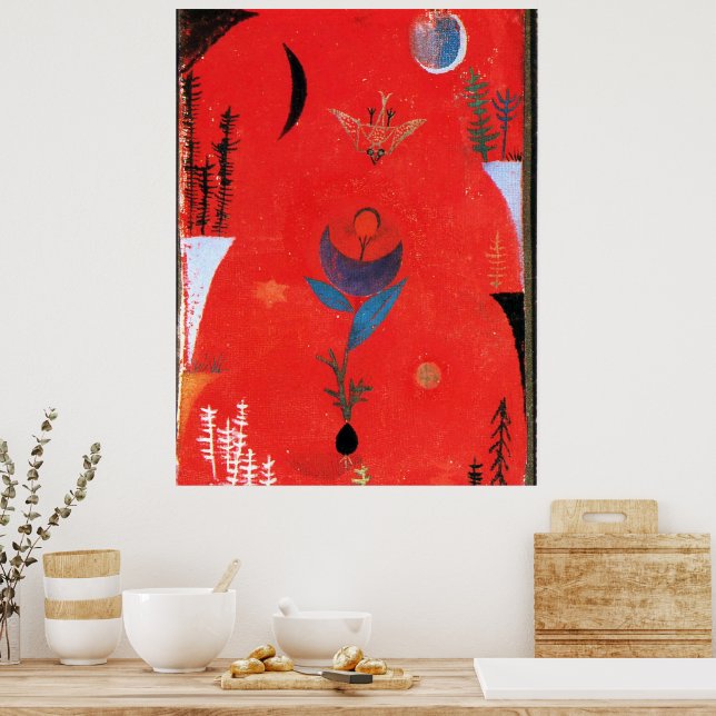 Póster Klee - Flower Myth (Cocina)