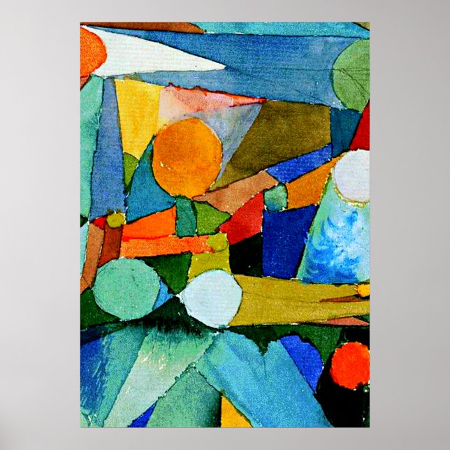 Póster Klee - Formas de color (Frente)