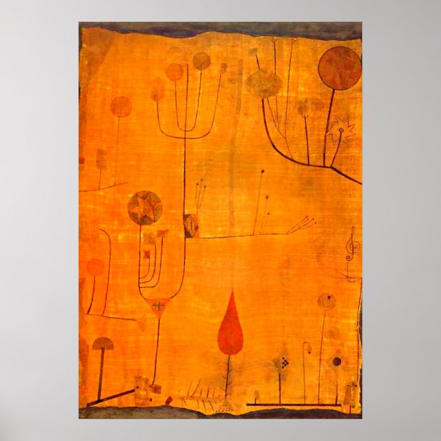 Póster Klee - Frutas en rojo (Frente)