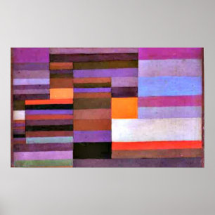 Póster Klee - Fuego por la noche