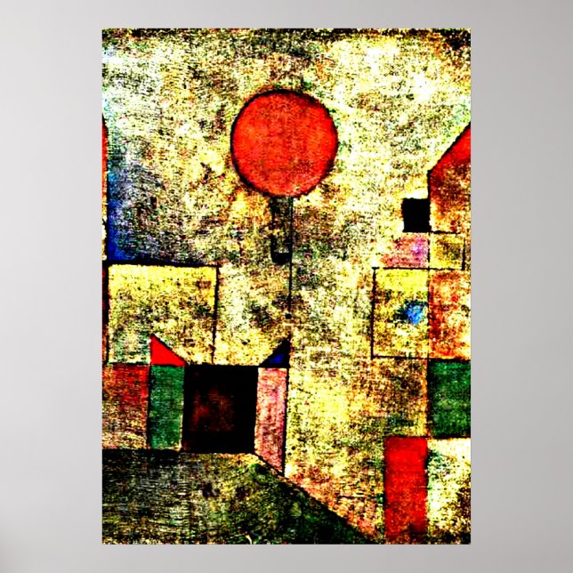 Póster Klee - Globo Rojo (Frente)
