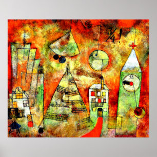 Póster Klee - Hora fatídica de cuarto a doce