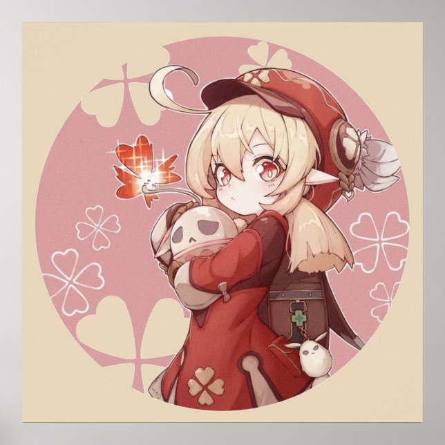 Póster Klee - Impacto Genshin (Frente)