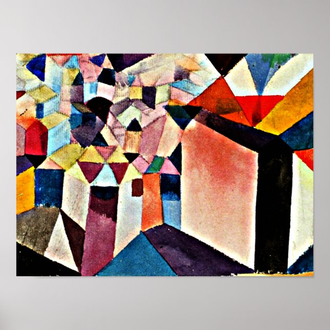Póster Klee - Información sobre una ciudad (Frente)