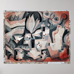 Póster Klee - Jardín de enfriador seco