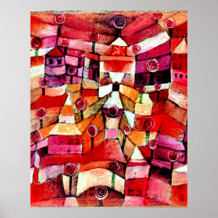 Póster Klee - Jardín de Rosas
