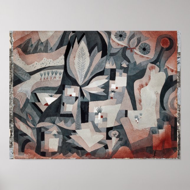 Póster Klee - Jardín del refrigerador seco (Frente)