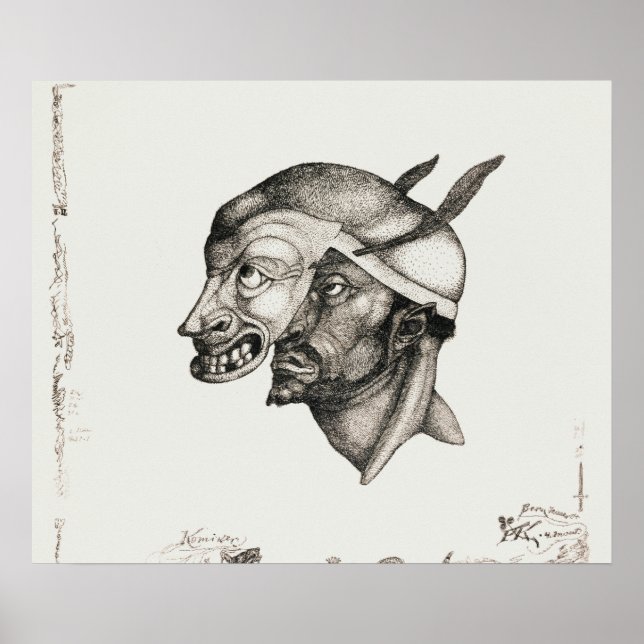 Póster Klee - Komiker (Frente)