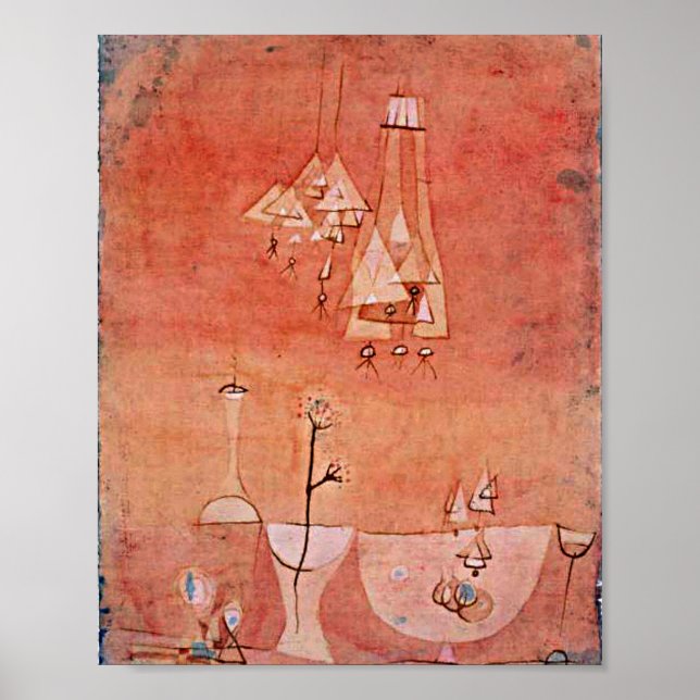 Póster Klee - Laboratorio Botánico (Frente)