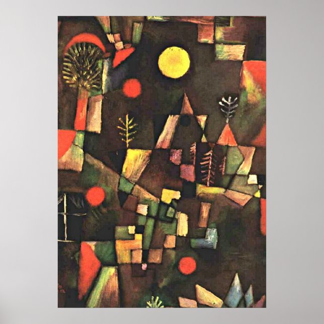 Póster Klee - Luna llena (Frente)