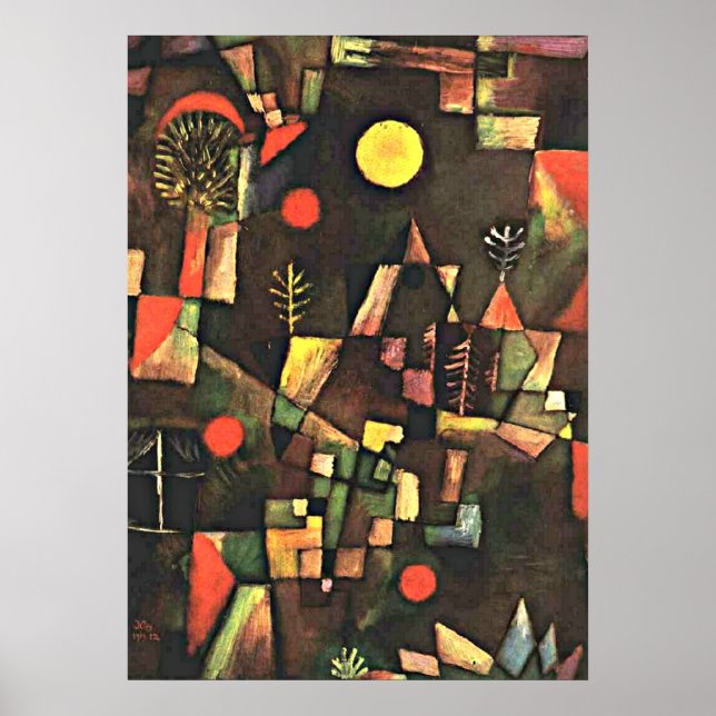 Póster Klee - Luna llena (Frente)