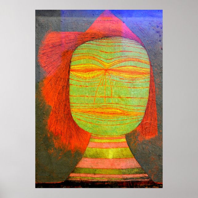 Póster Klee - Máscara de actor (Frente)