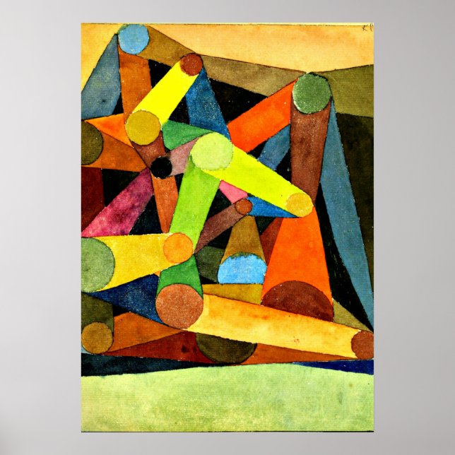 Póster Klee - Montaña Abierta (Frente)