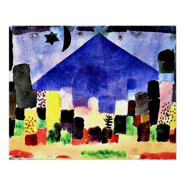Póster Klee - Monte Niesen (Anverso)