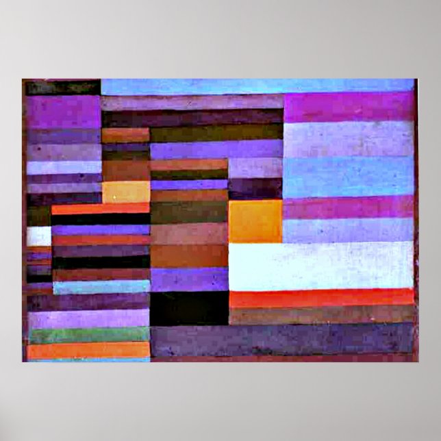 Póster Klee - Noche de Fuego, 1929 (Frente)