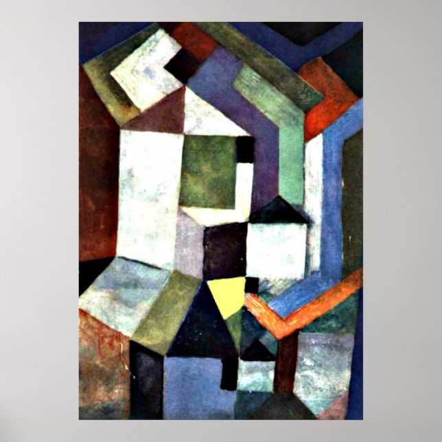 Póster Klee - Paisaje norte piadoso (Frente)