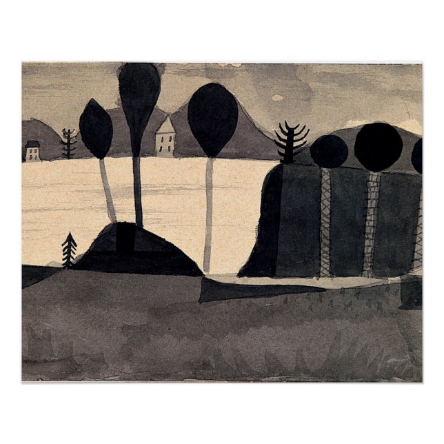 Póster Klee - Parque a orillas del lago (Anverso)